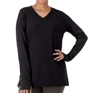 Denim & Co. Active French Terry Long Sleeve Pullover w/ Seam Detail X LARGE (818